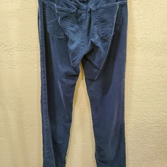 Ag Adriano goldschmied jeans womens size 26 green corduroy the stevie slim strai - Picture 4 of 10